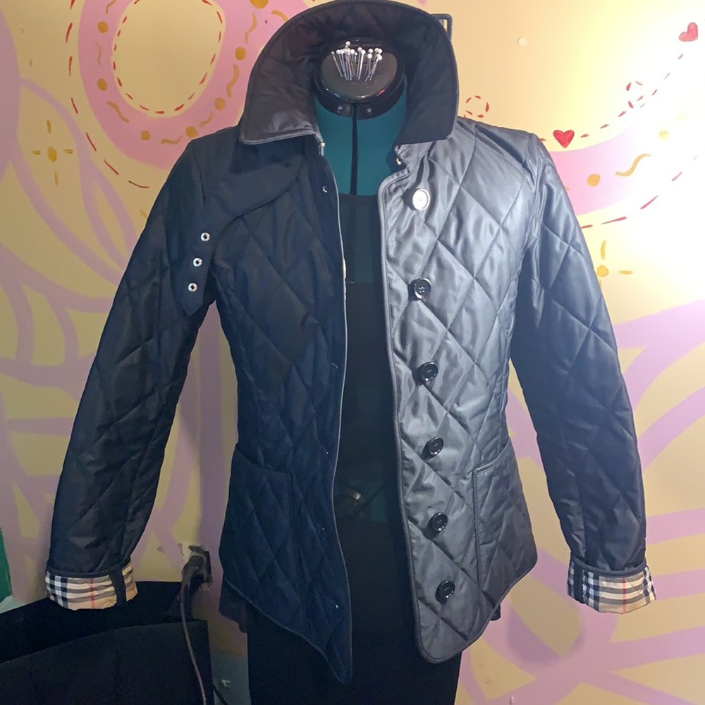 Burberry reversible jacket.